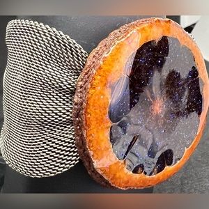 Artisan Crafted Citrus Mesh Bracelet